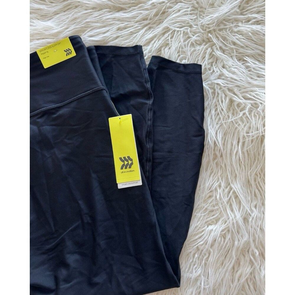 All In Motion Effortless Support Leggings Black Size XXL - Picture 3 of 12